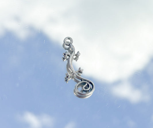 Gecko Charm Silver