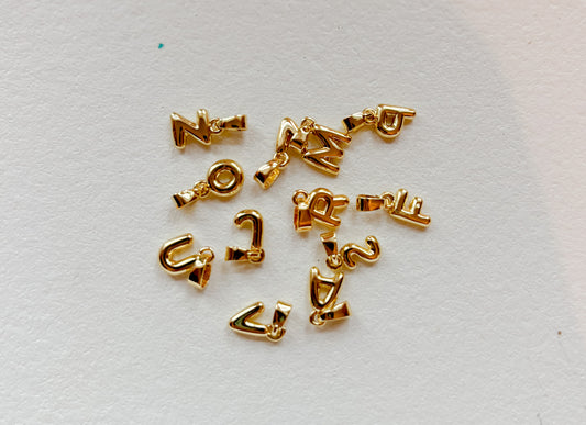 Gold Letter Charms