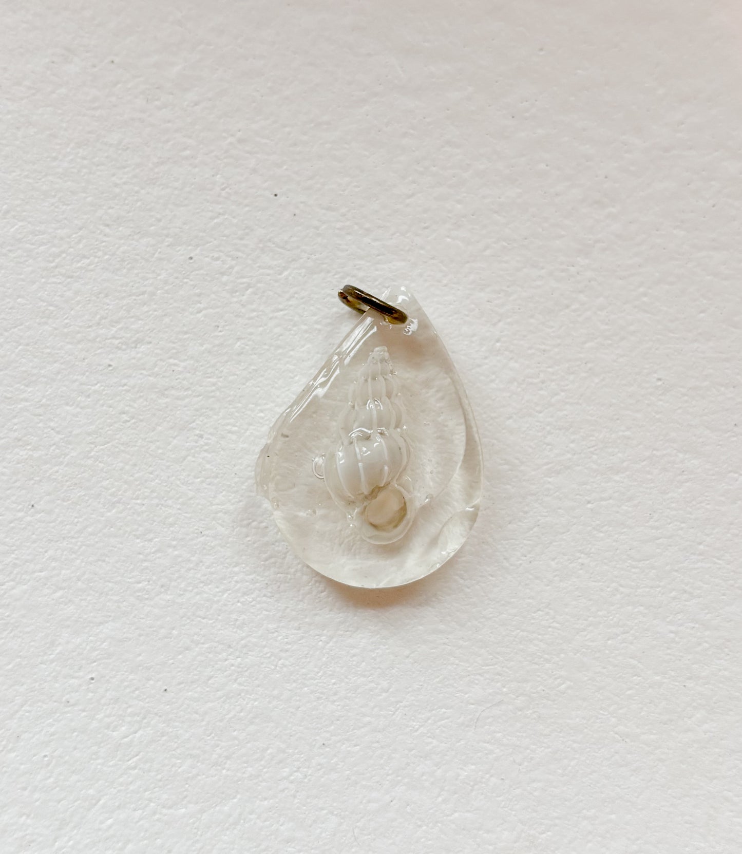 spiral shell charm