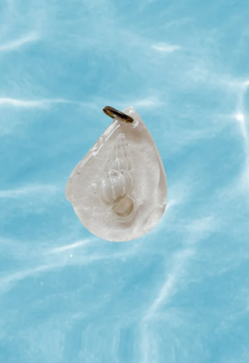 spiral shell charm
